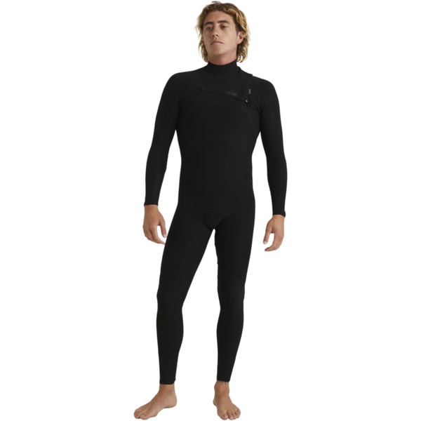 2025 Quiksilver Mens Highline 3/2mm Chest Zip Wetsuit EQYW103210 - Black
